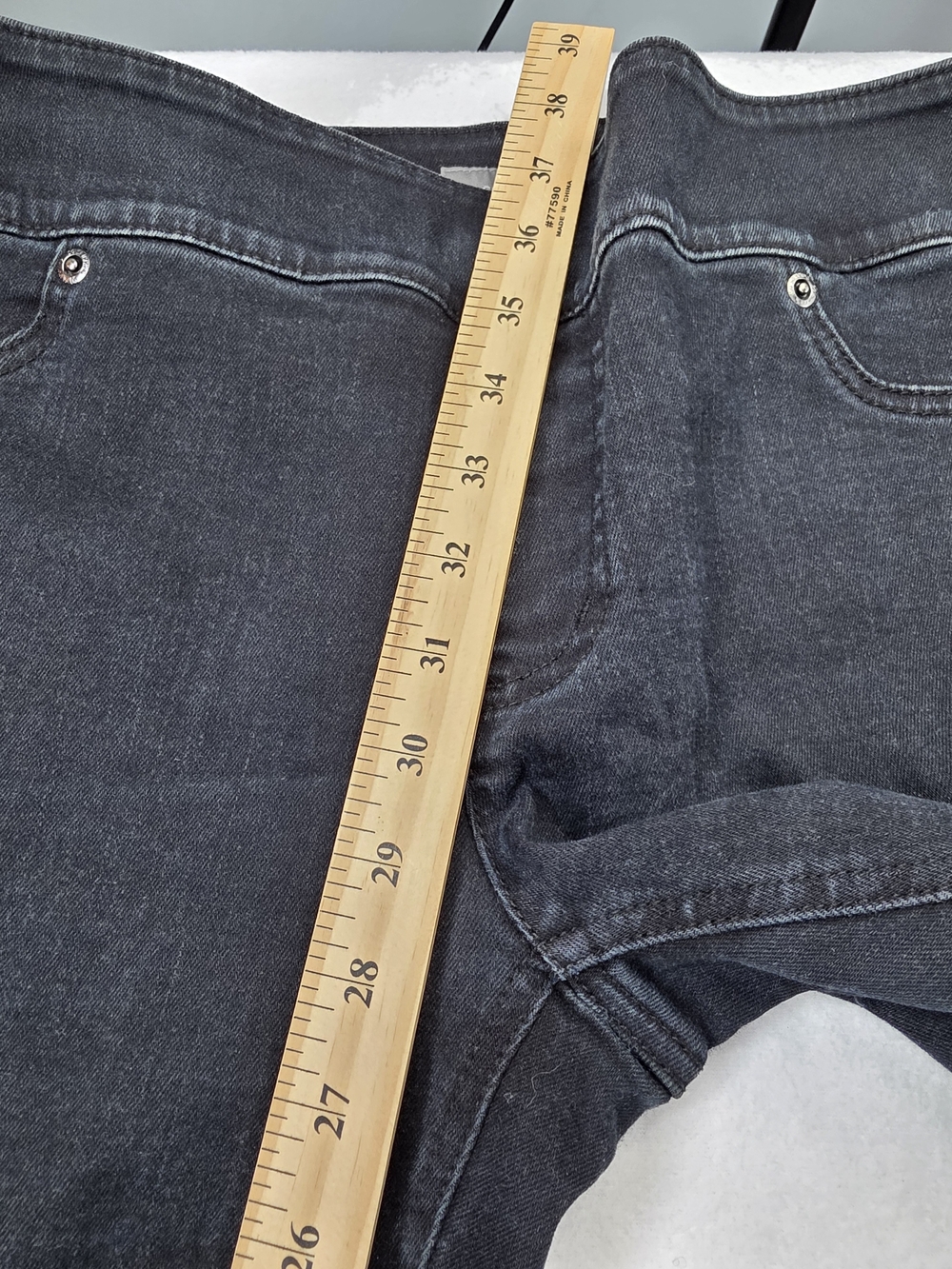 Chico's So Slimming Size 8 Or M Black Pull-On Jeggings 3624-CQ - Picture 7 of 8